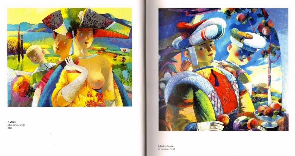 010.Stroll and Eastern Garden.Painting by Nugzar Kahiani