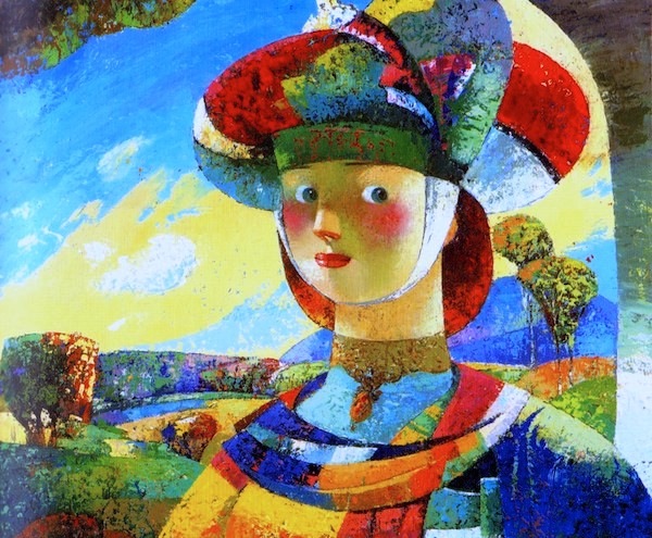 07.Walk,oil on canvas, 60,5x45,5cm,2001,Nugzar Kahiani