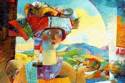 10.Spanish Girl,oil on canvas, 55x70cm, 2001, Nugzar Kahiani