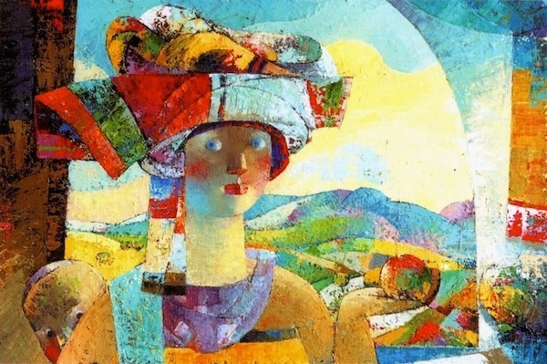 10.Spanish Girl,oil on canvas, 55x70cm, 2001, Nugzar Kahiani