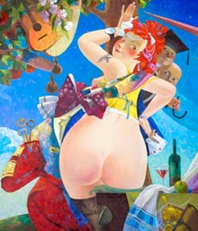 32.Fate. Фортуна,70х80sm, c.o.,2010,Riga,Nugzar Kahiani
