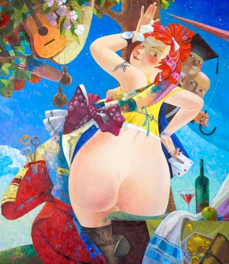 32.Fate. Фортуна,70х80sm, c.o.,2010,Riga,Nugzar Kahiani