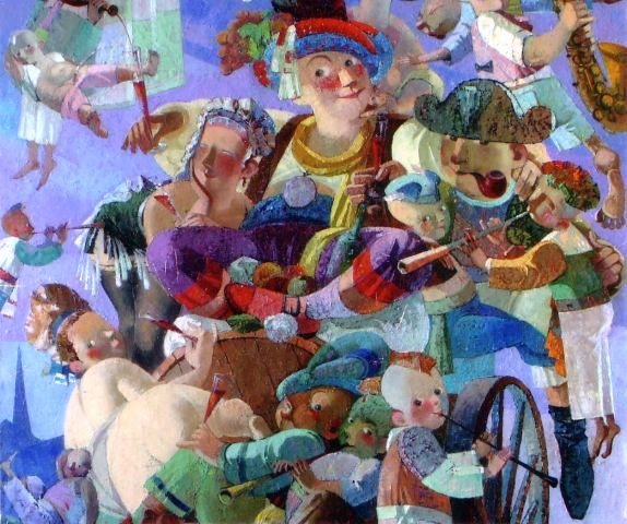 42.Bacchus | Бахус 110x95cm, painting Nugzar Kahiani