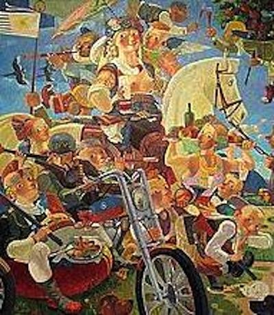 49. Diana Hunter, Диана Охотница, canvas, oil, Nugzar Kahiani