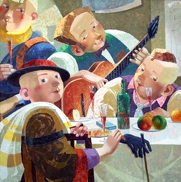50.After performance | После спекталя,70х70cm,2011,Nugzar Kahiani