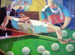 58.Billiard, Бильярд | 55x50cm,22x20in