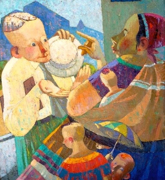 69.Fortuneteller | Гадалка,50х55cm,2004,Nugzar Kahiani