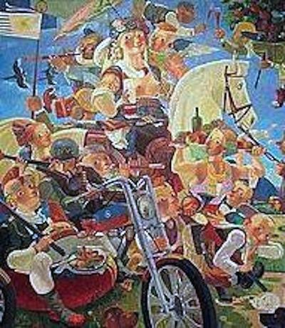 70. Diana Hunter | Диана Охотница, canvas, oil, Nugzar Kahiani
