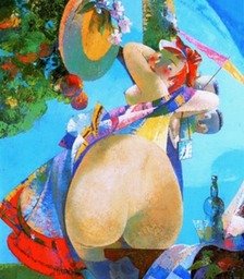 71.Fortune | Фортуна,oil on canvas,70,5x80cm,2001,Nugzar Kahiani