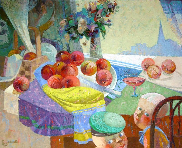 93.Still-life | Натюрморт,canvas,oil, Nugzar Kahiani