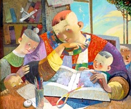 95.Interest book |Интересная книга,70х80cm,2002,Nugzar Kahiani 